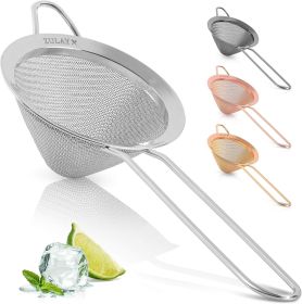Kitchen 304 Stainless Steel Fine Mesh Strainer For Kitchen - Sieve Sifters For Food, Tea, Rice, Oil, Noodles, Fruits, Vegetables - Rust-Proof