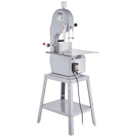 VEVOR Commercial Electric Meat Bandsaw, 1500W Stainless Steel Vertical Bone Sawing Machine, Workbeach 19.3" x 15", 0.16-7.9 Inch Cutting Thicknes