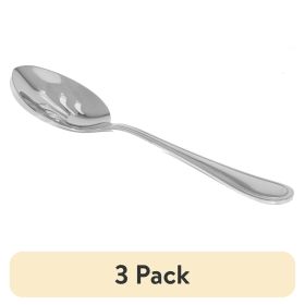 (3 pack) Stainless Steel Slotted Serving Spoon, Silver, 1-Piece
