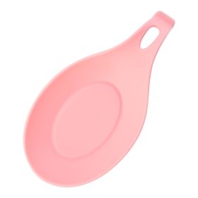 Silicone Spoon Mat Easy To Clean Kitchen Mat Shelf Mat Heat Insulation (Option: Pink)