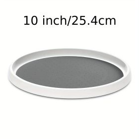 1pc Non-Skid Lazy Susan Organizers; Turntable Rack For Cabinet; Pantry Organization And Storage; Kitchen; Fridge; Spice Rack; Home Kitchen Suppli (Capacity: 10 Inch)