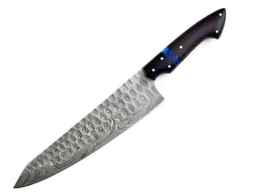 Smoky | Damascus Chef Knife | Precise and Smooth | Faneema Cutlery (size: 6" Chef Knife)