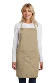 Port Authority Full-Length Apron A520 (Color: Khaki, size: OSFA)