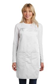 Port Authority Full-Length Apron A520 (Color: White, size: OSFA)